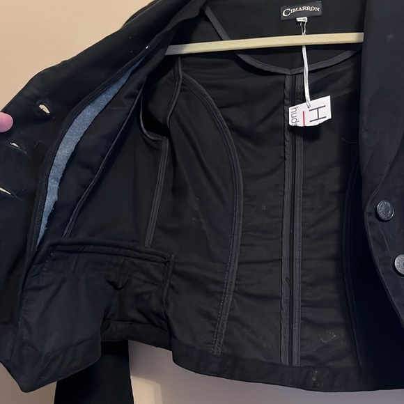 “Cimarron” tailored jacket/blazer size xs super soft denim Velvetine like fabric - Picture 9 of 10